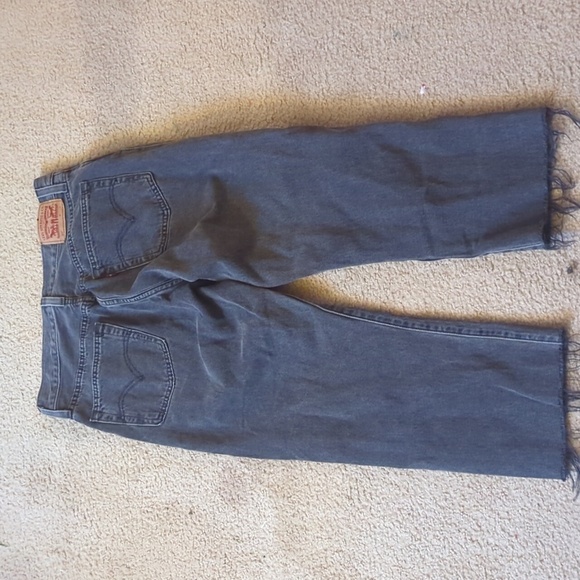Levi Strauss Black 501 Black Button Fly Jeans - Picture 4 of 8